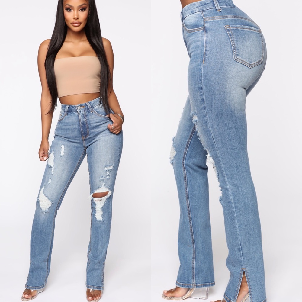 Fashion Nova high waisted flare denim 💕